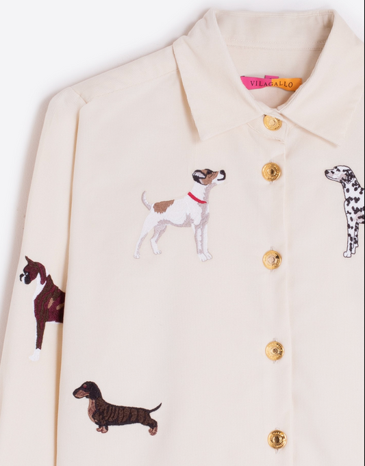 Shirt Isa Emb Micropana Crudo