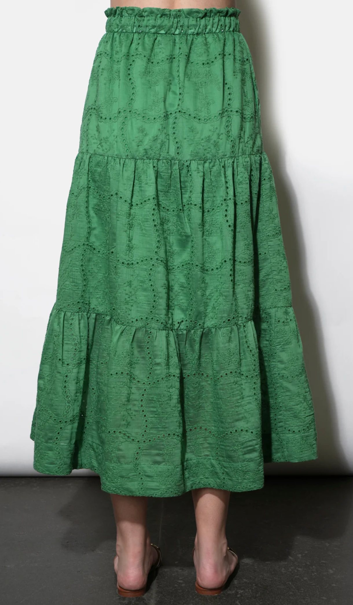 Ulyssa Skirt in Retro Green