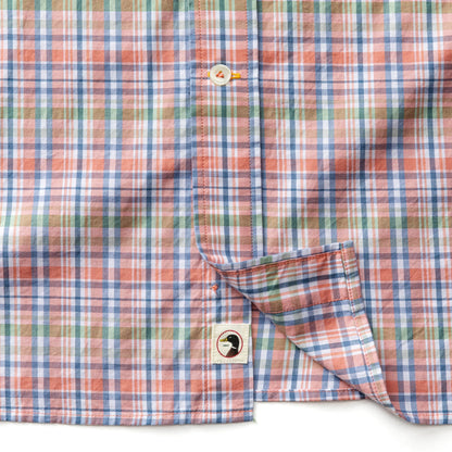 Cotton Twill Sport Shirt in Rosewood