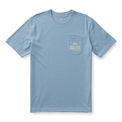 Catch of The Day T-Shirt in Chambray Blue