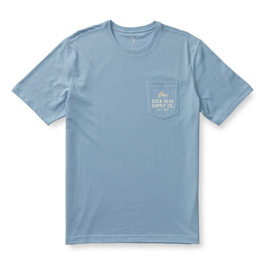 Catch of The Day T-Shirt in Chambray Blue