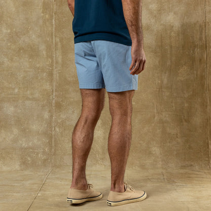 7" Gold School Chino Short in Chambray Blue