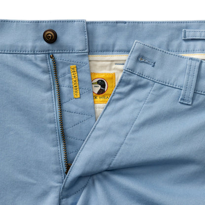 5" Gold School Chino Short in Chambray Blue