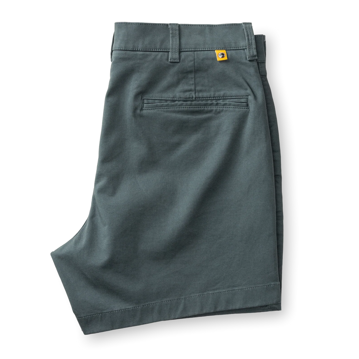 5" Gold School Chino Short in Stormy Blue