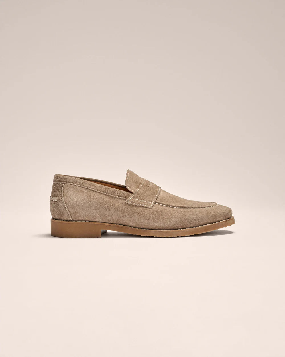 J-Flex Suede Loafer in Stone