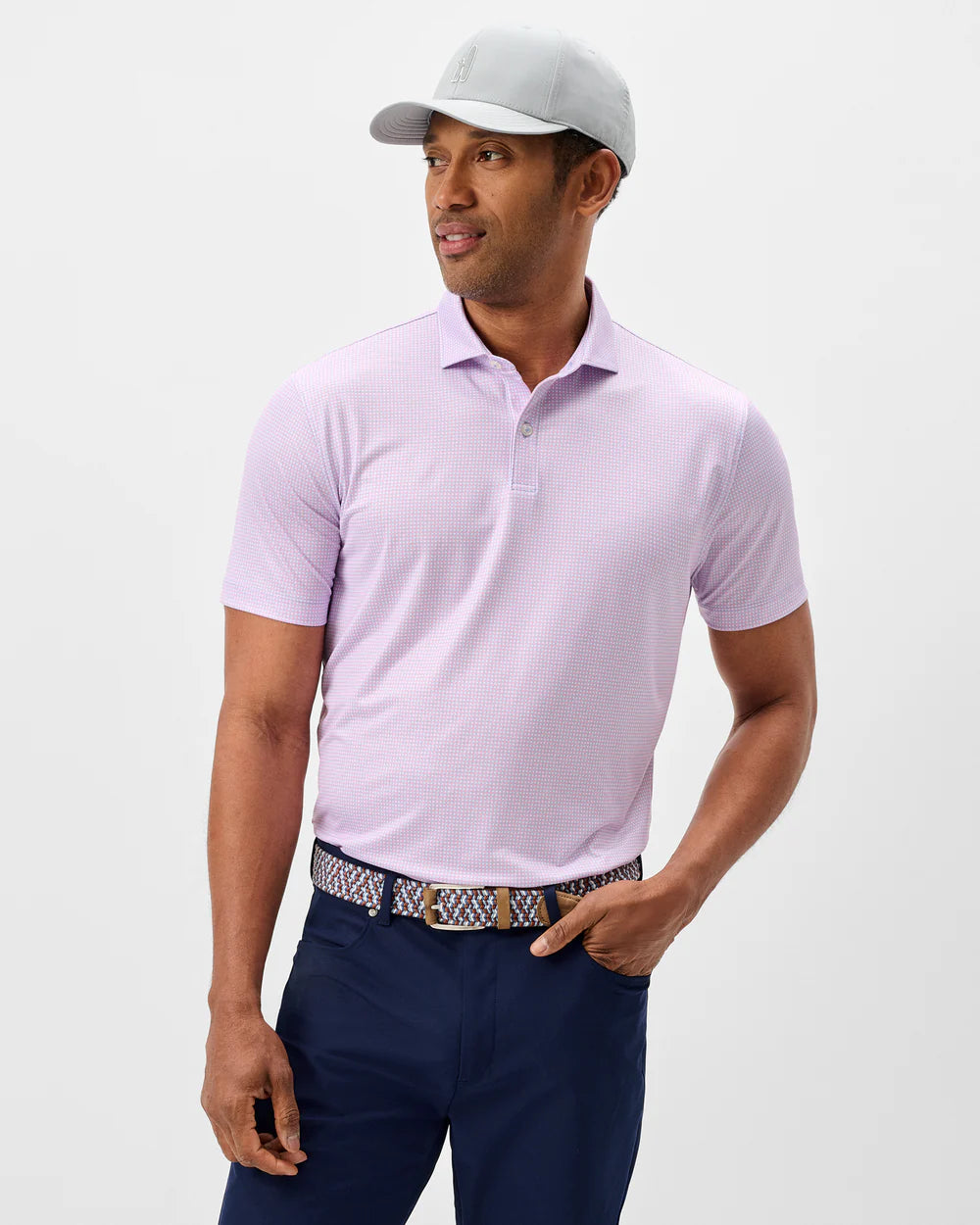 Performance Jersey Polo-Dot Neat