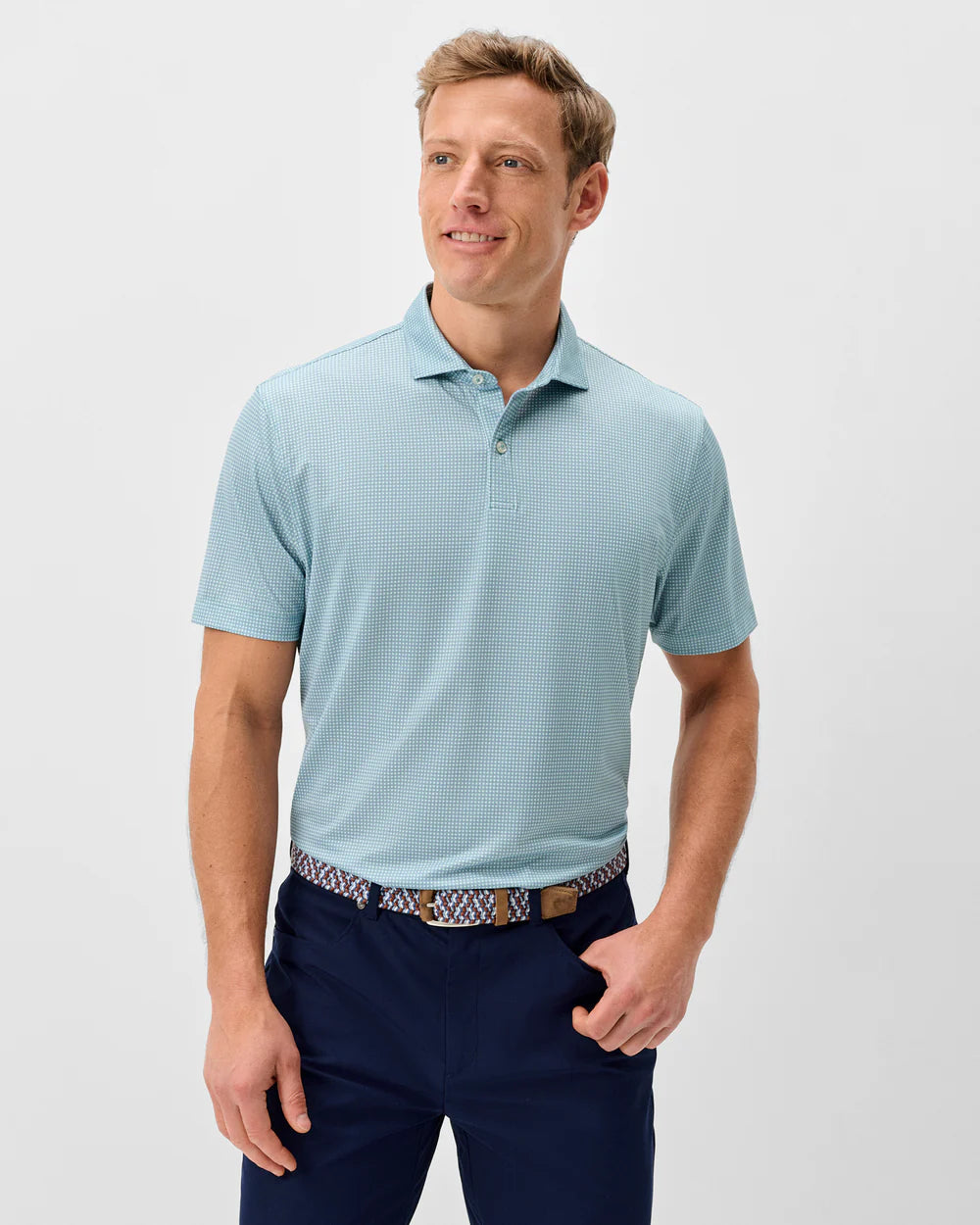 Performance Jersey Polo-Dot Neat