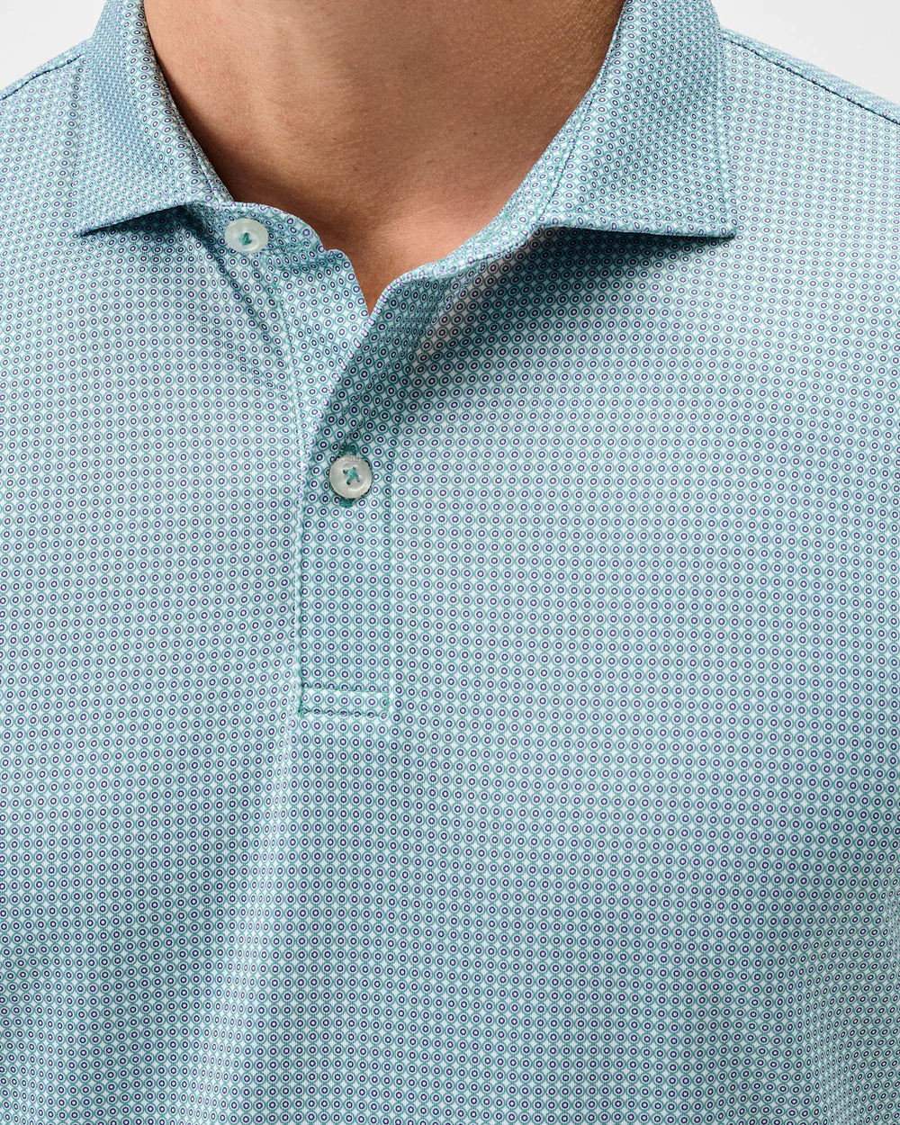 Performance Jersey Polo-Dot Neat