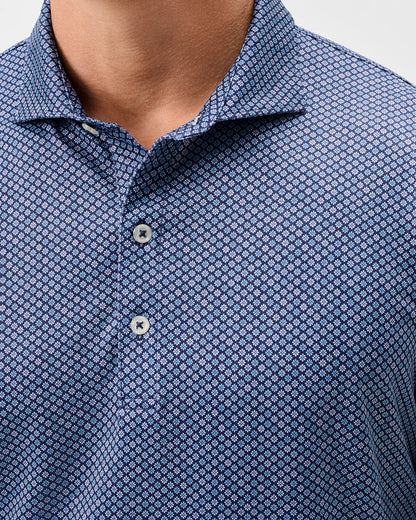 Performance Jersey Polo-Pip Floral