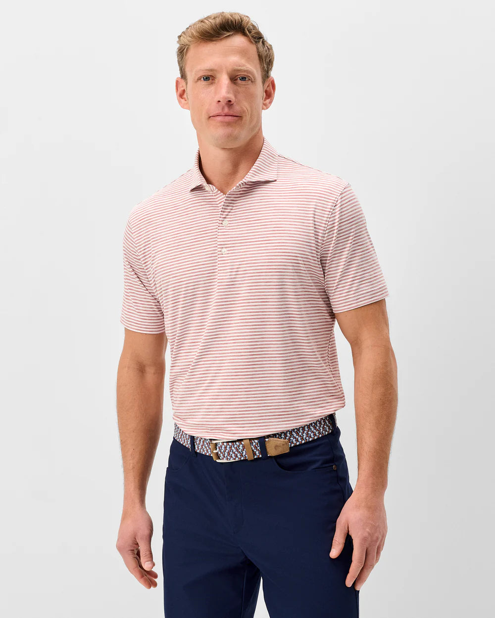 Performance Featherweight Polo-Seymour Stripe