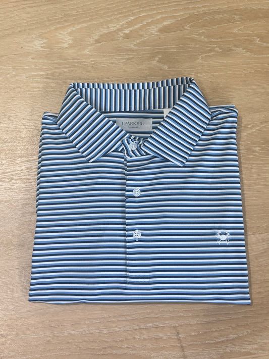 The Daffin Stripe Performance Polo