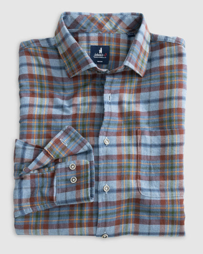 Roger Cotton Blend Button Up Shirt