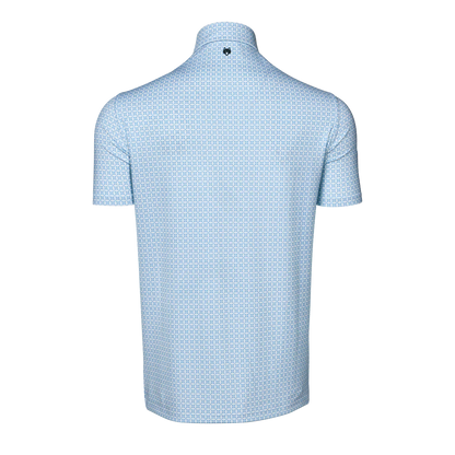 Ghost Thistle Short Sleeve Polo in Wolf Blue