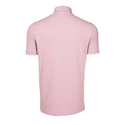 Crowley Icon Short Sleeve Polo in Pink Sky