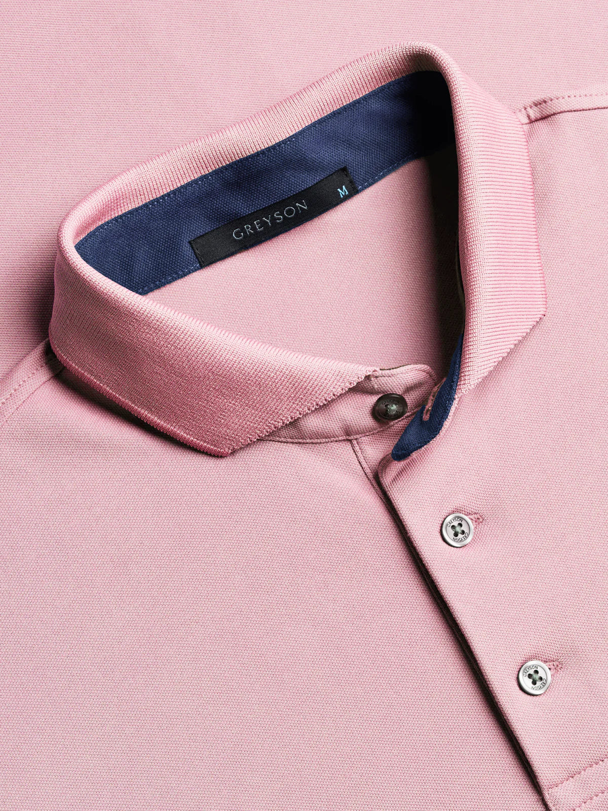 Crowley Icon Short Sleeve Polo in Pink Sky
