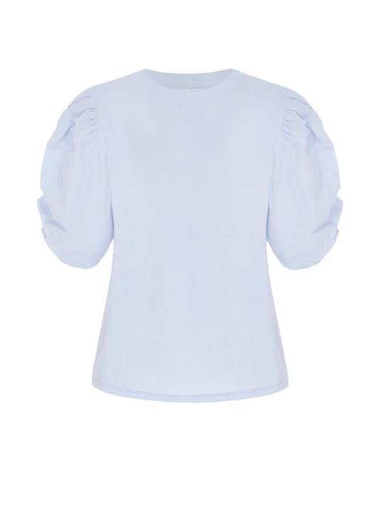 Pleated Puff Sleeve Tee