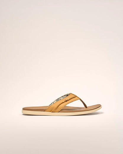 Starboard Leather Sandal in Taupe