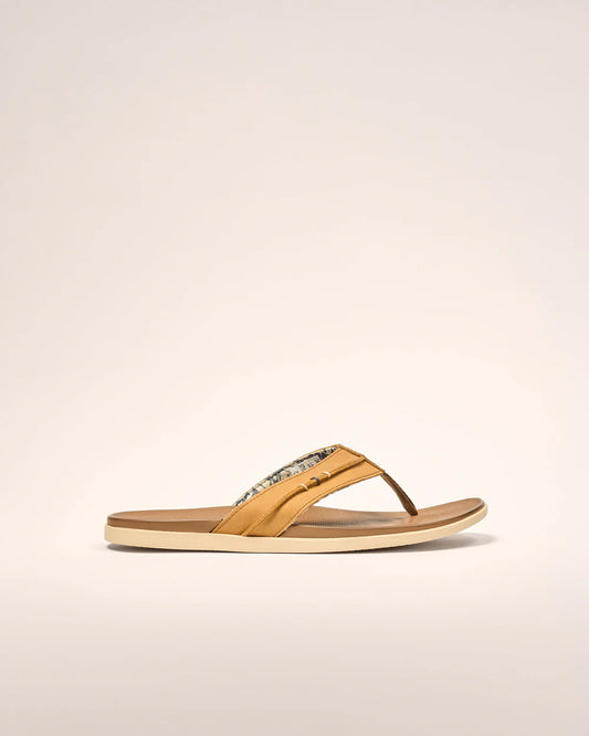 Starboard Leather Sandal in Taupe