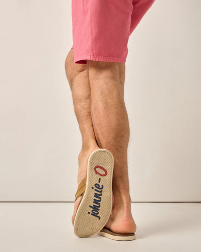 Starboard Leather Sandal in Taupe