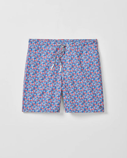 Half Elastic 7" Swim Trunks in Freesia