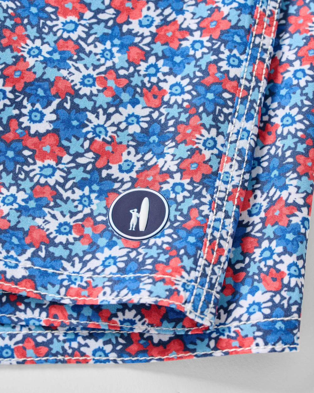 Half Elastic 7" Swim Trunks in Freesia