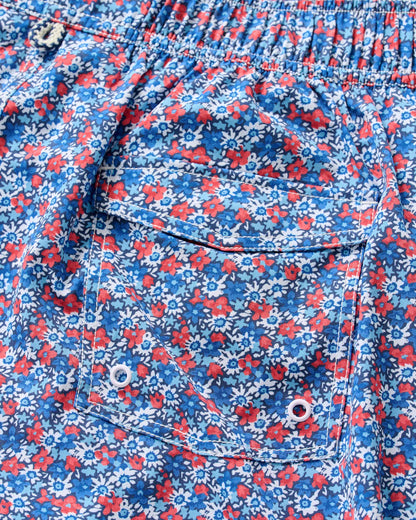 Half Elastic 7" Swim Trunks in Freesia