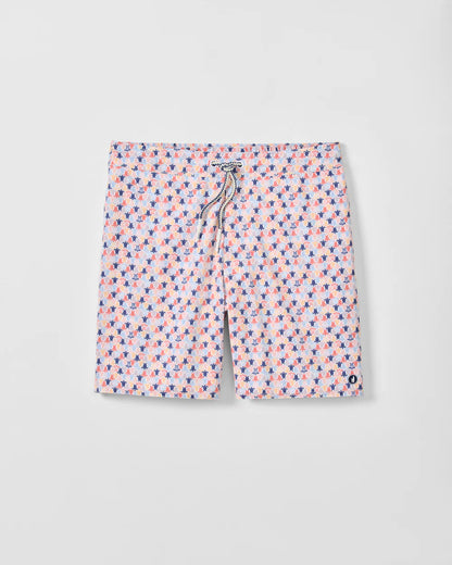 Half Elastic 7" Swim Trunks in Shelly