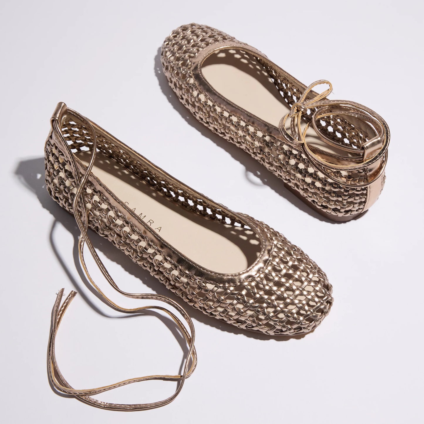 Sadie Ballet Flat in Gold
