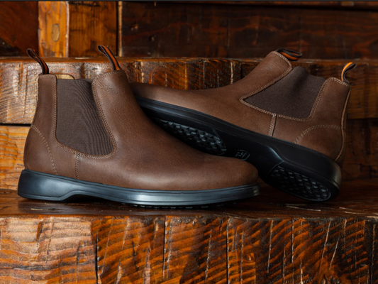 Windsor Saddle Leather Chelsea Boots - Chocolate