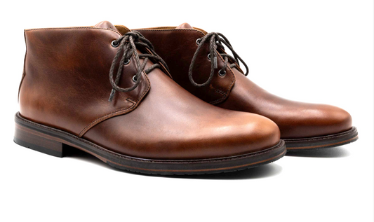 Old Row Oiled Saddle Leather Chukka Boots - Cigar