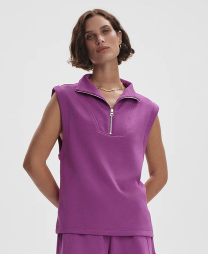 Magnolia Half Zip Tank 2.0