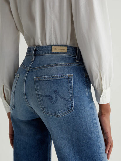 Saige Wide Leg Crop-Mid Rise Fit Jean