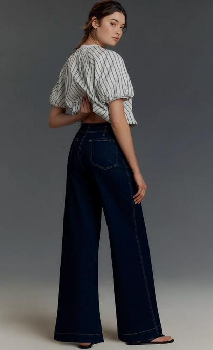 The Seamed Wide Trouser