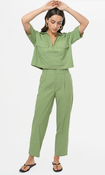 Cecilia Boxy Cropped Shirt