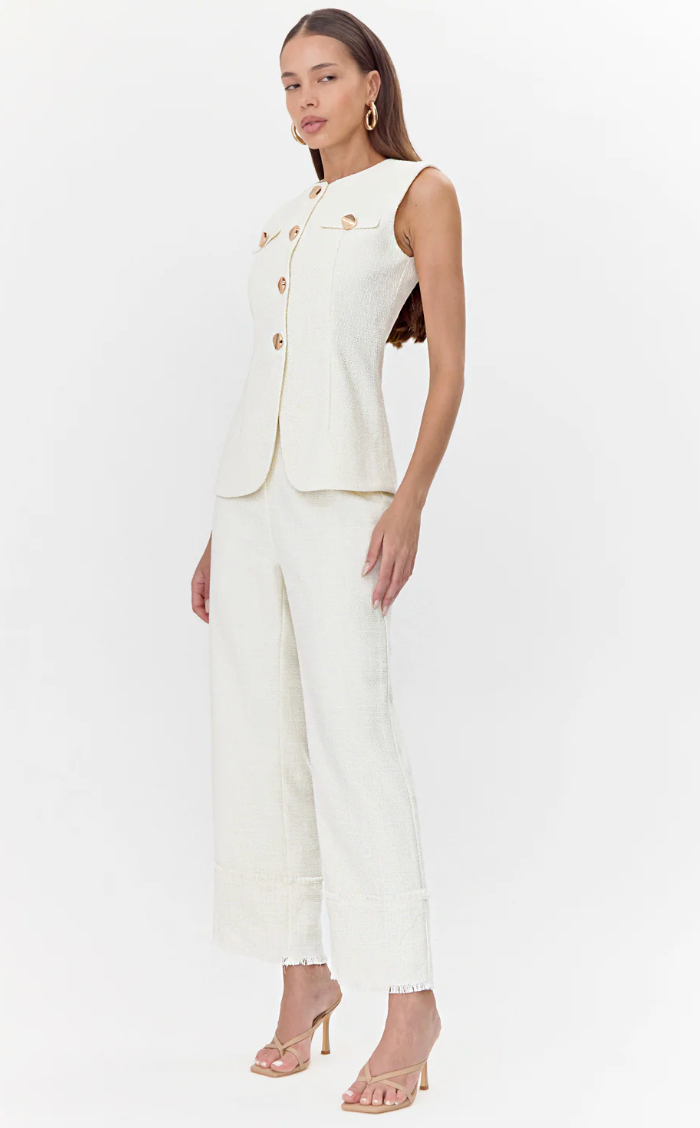 Jackie Tweed High Waist Trouser