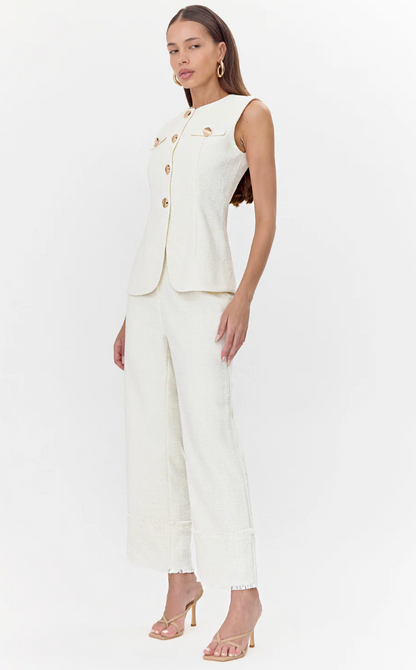 Jackie Tweed High Waist Trouser