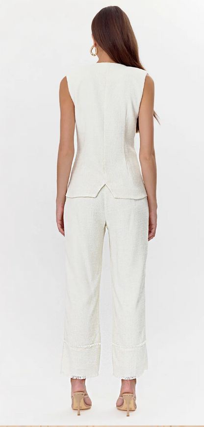 Jackie Tweed High Waist Trouser