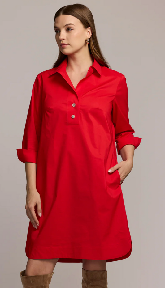 Aileen 3/4 Sleeve Button Back Dress