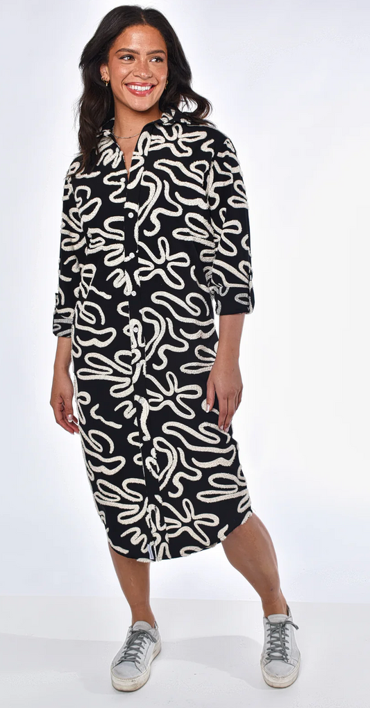 Squiggles Midi Dress