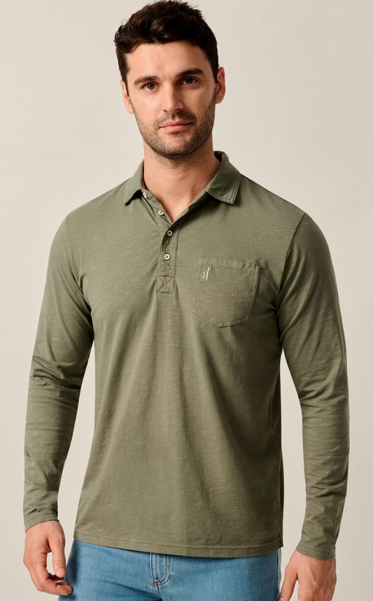 Long-Sleeve Original 4-Button Polo