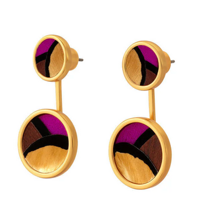 Sophia Bezel Jacket Earring