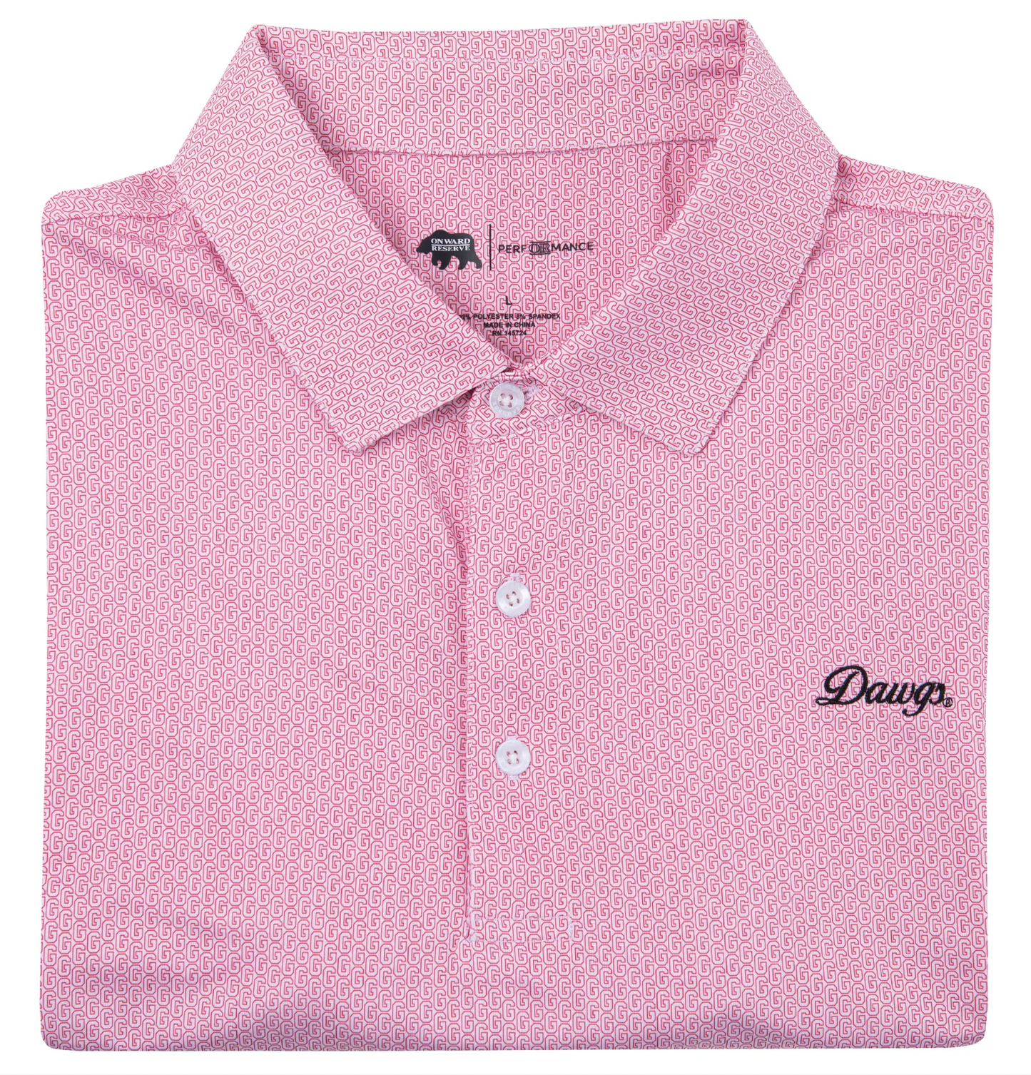 Georgia Vintage G Printed Performance Polo