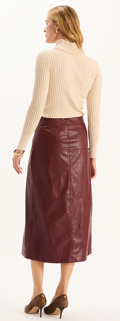 Phoebe Vegan Leather Skirt