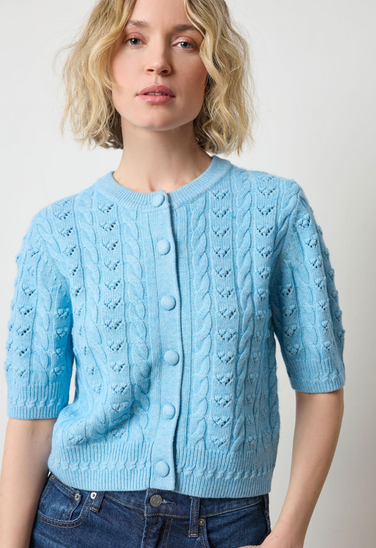 Short Sleeve Cardigan Sweater