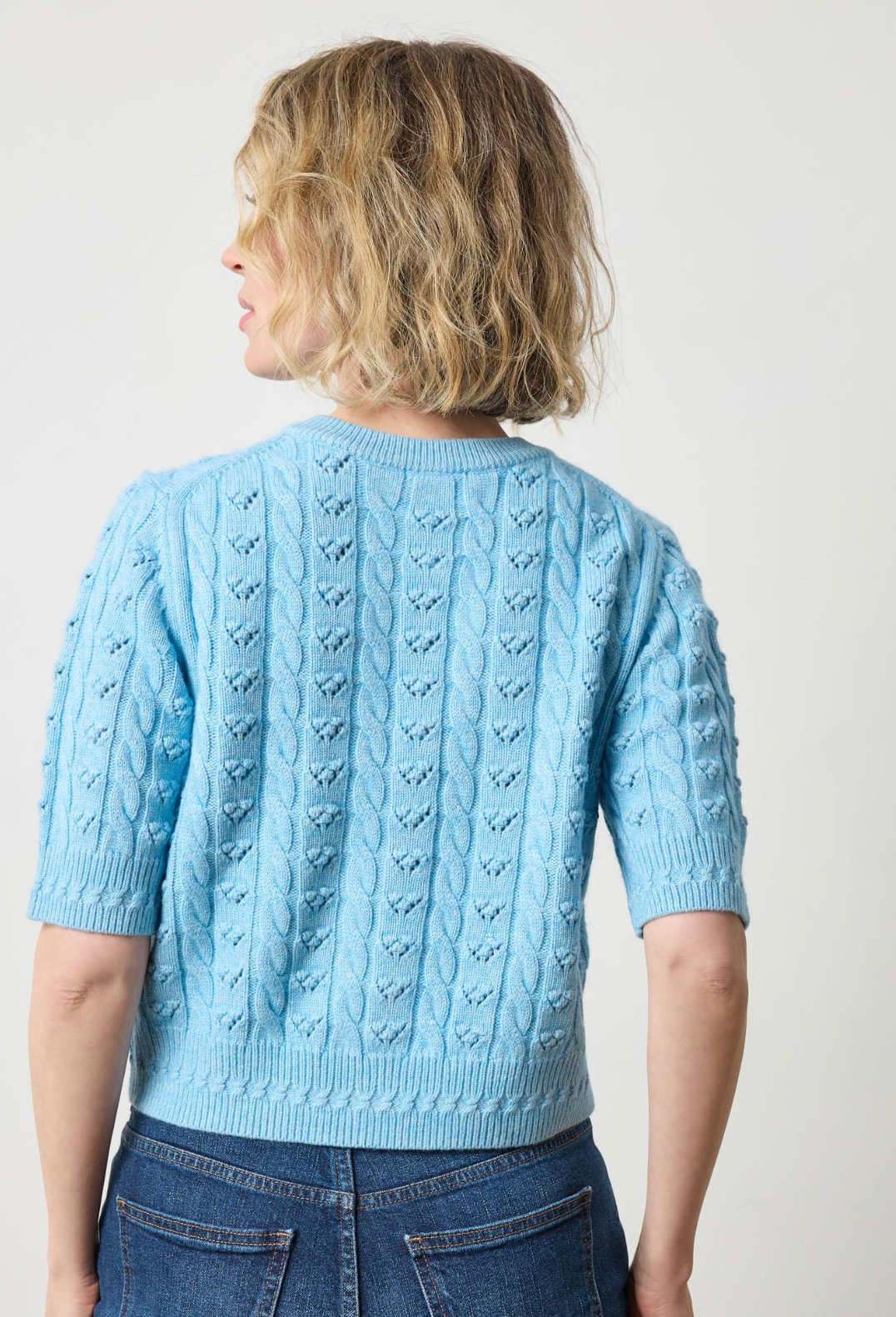 Short Sleeve Cardigan Sweater