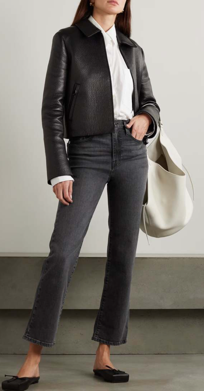 Le Jane Ankle-High Rise Straight Jean