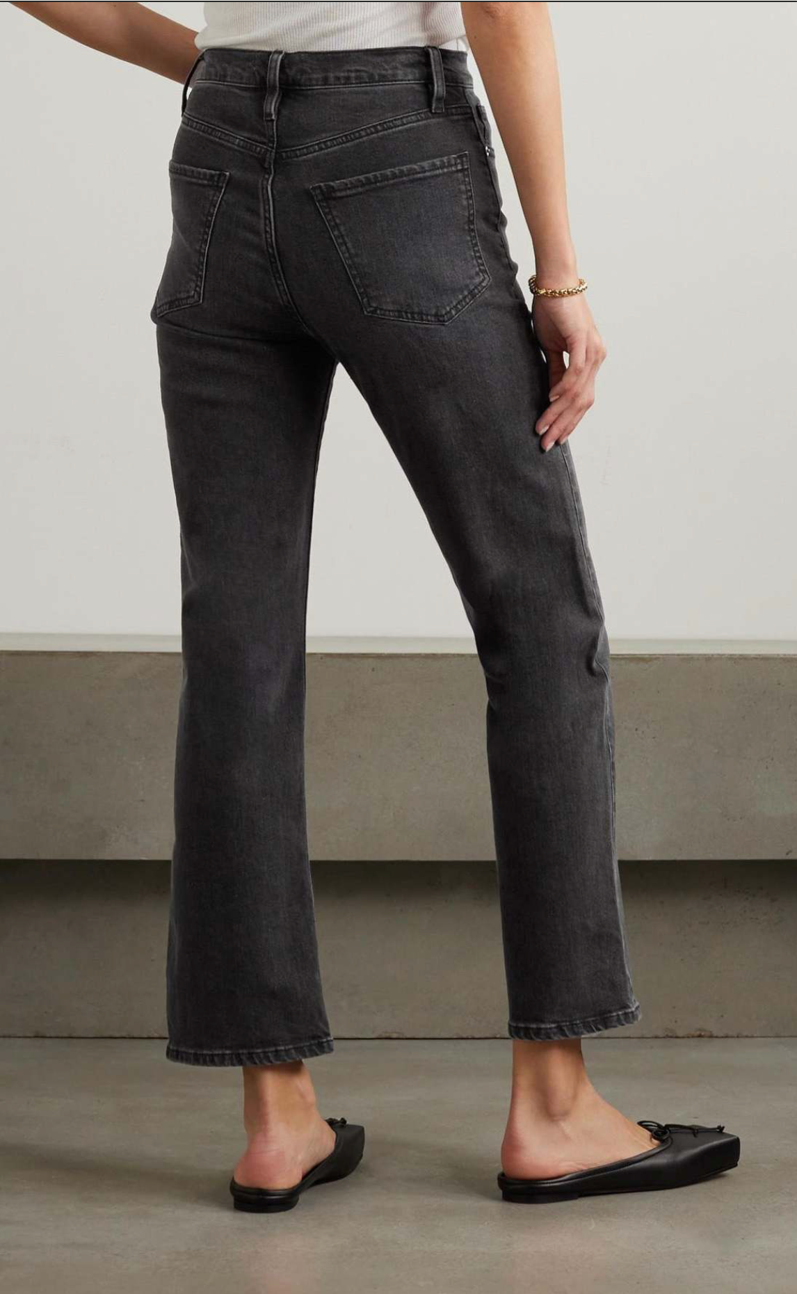 Le Jane Ankle-High Rise Straight Jean
