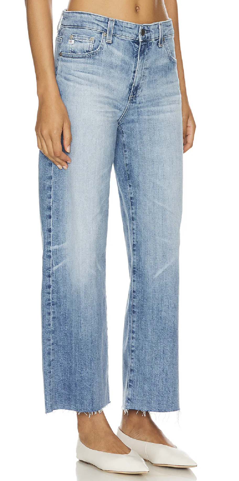 Saige Wide Leg Crop-High Rise Fit Jean