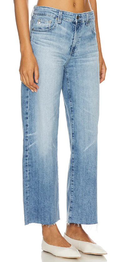 Saige Wide Leg Crop-High Rise Fit Jean