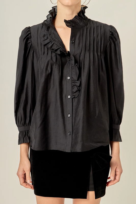 Ruffled Collar Blouse